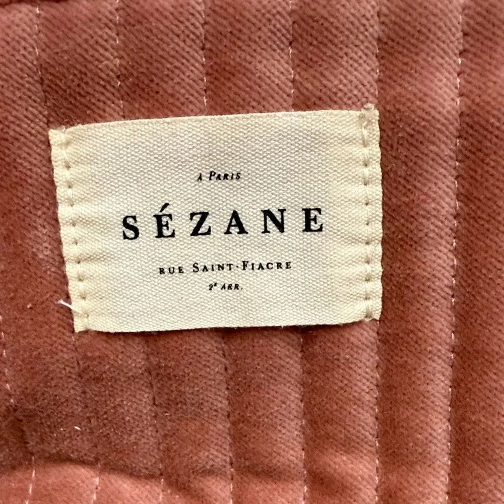 Sezane Corduroy Pink Velvet Women's Toiletry Bag